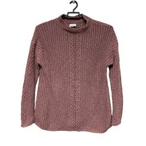 Lucky Brand Women's Brown Knit Long Sleeve Crew Neck Sweater Plus Size 2X Winter